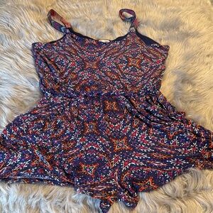 Xhilaration Navy Blue Romper